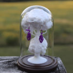 3D Printed Earrings and Stand SLA