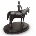 3D Printed Horse & Jockey for Sibling Connections - Back