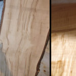 Wood starting condition and knot.